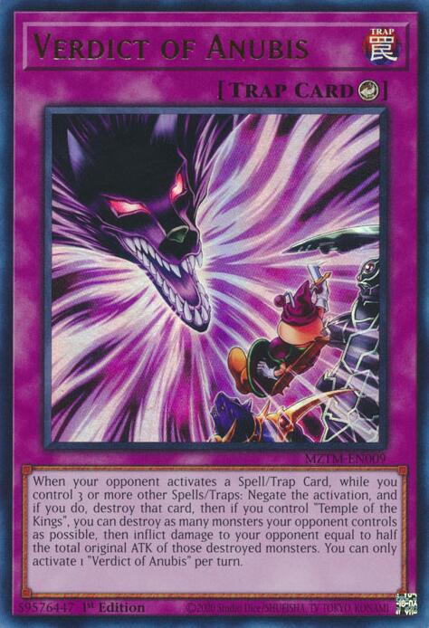 Verdict of Anubis [MZTM-EN009] Ultra Rare | Gear Gaming Fayetteville