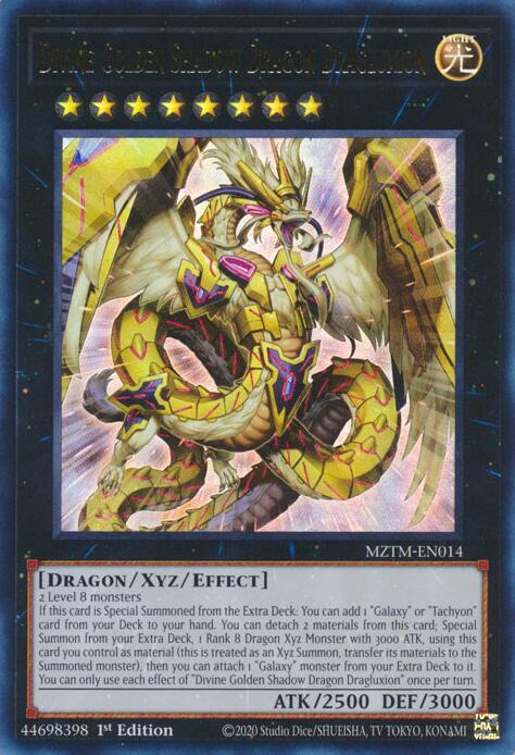 Divine Golden Shadow Dragon Dragluxion [MZTM-EN014] Ultra Rare | Gear Gaming Fayetteville