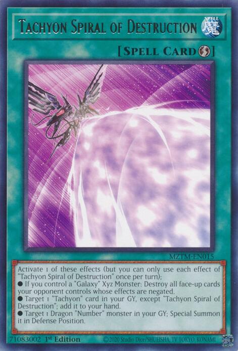 Tachyon Spiral of Destruction [MZTM-EN015] Rare | Gear Gaming Fayetteville
