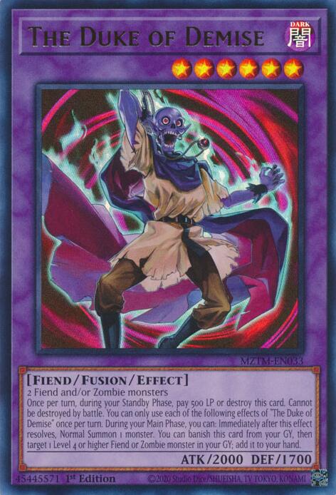 The Duke of Demise [MZTM-EN033] Ultra Rare | Gear Gaming Fayetteville