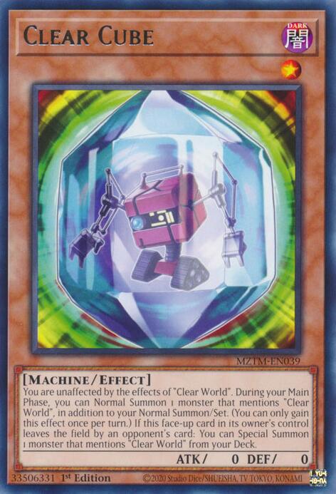 Clear Cube [MZTM-EN039] Rare | Gear Gaming Fayetteville