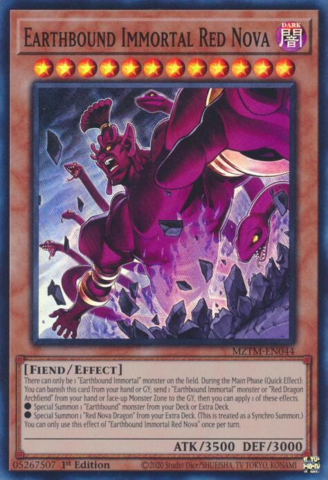 Earthbound Immortal Red Nova [MZTM-EN044] Super Rare | Gear Gaming Fayetteville