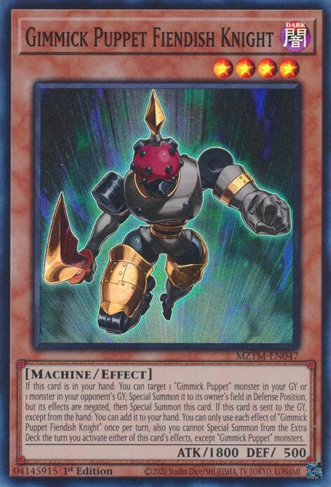 Gimmick Puppet Fiendish Knight [MZTM-EN047] Super Rare | Gear Gaming Fayetteville