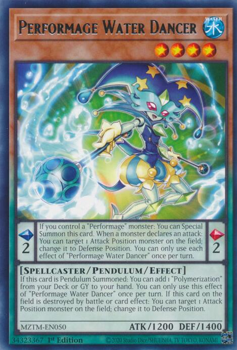 Performage Water Dancer [MZTM-EN050] Rare | Gear Gaming Fayetteville