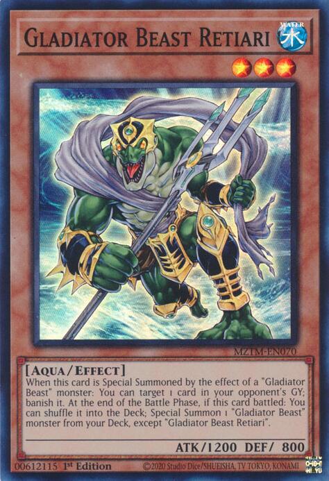 Gladiator Beast Retiari [MZTM-EN070] Super Rare | Gear Gaming Fayetteville