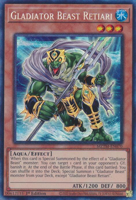 Gladiator Beast Retiari (Collector's Rare) [MZTM-EN070] Collector's Rare | Gear Gaming Fayetteville