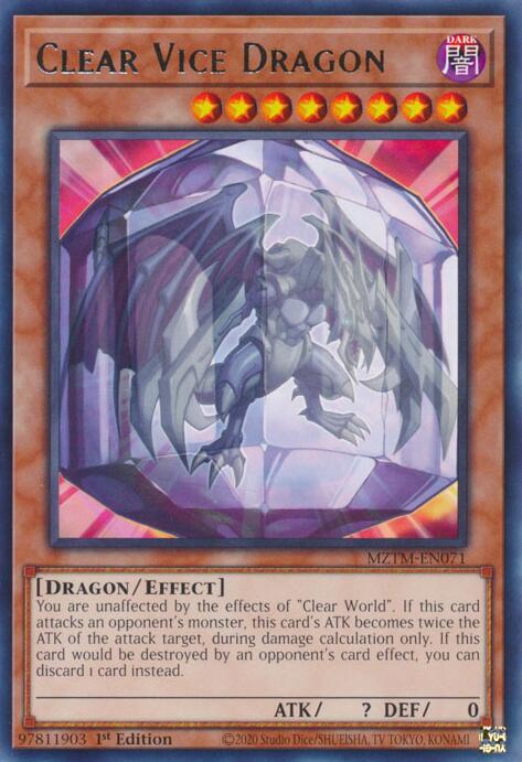 Clear Vice Dragon [MZTM-EN071] Rare | Gear Gaming Fayetteville