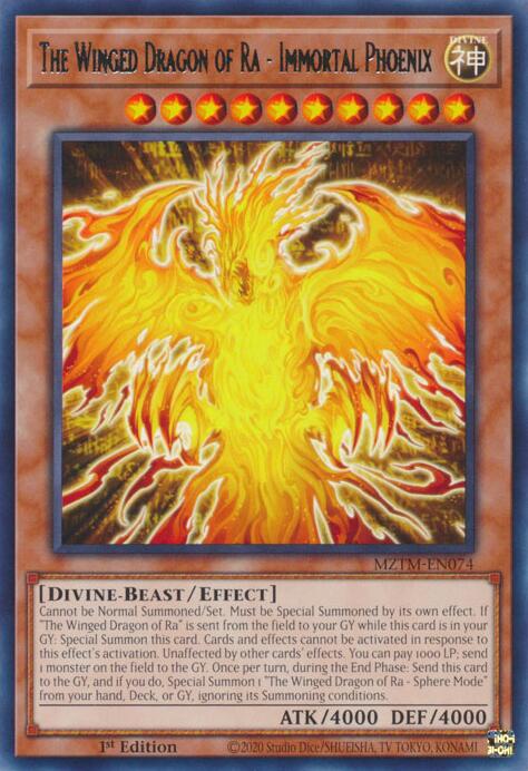 The Winged Dragon of Ra - Immortal Phoenix [MZTM-EN074] Rare | Gear Gaming Fayetteville