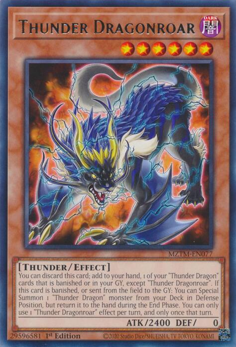 Thunder Dragonroar [MZTM-EN077] Rare | Gear Gaming Fayetteville