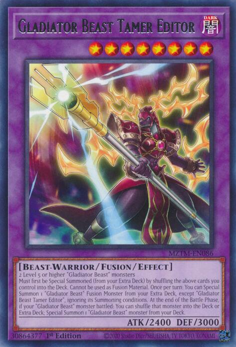 Gladiator Beast Tamer Editor [MZTM-EN086] Rare | Gear Gaming Fayetteville