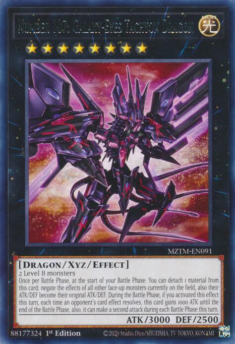 Number 107: Galaxy-Eyes Tachyon Dragon [MZTM-EN091] Rare | Gear Gaming Fayetteville
