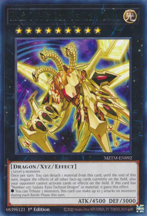 Number C107: Neo Galaxy-Eyes Tachyon Dragon [MZTM-EN092] Rare | Gear Gaming Fayetteville