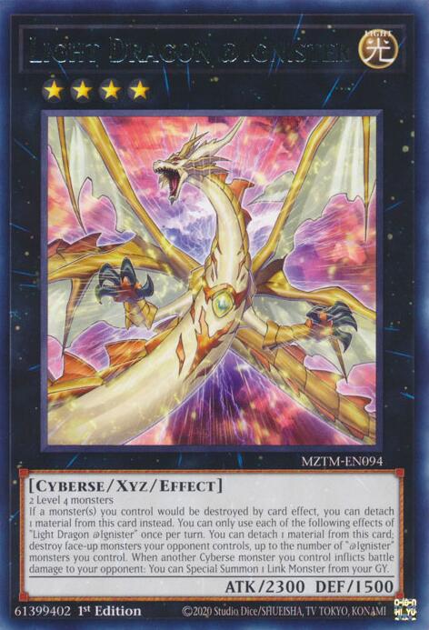 Light Dragon @Ignister [MZTM-EN094] Rare | Gear Gaming Fayetteville