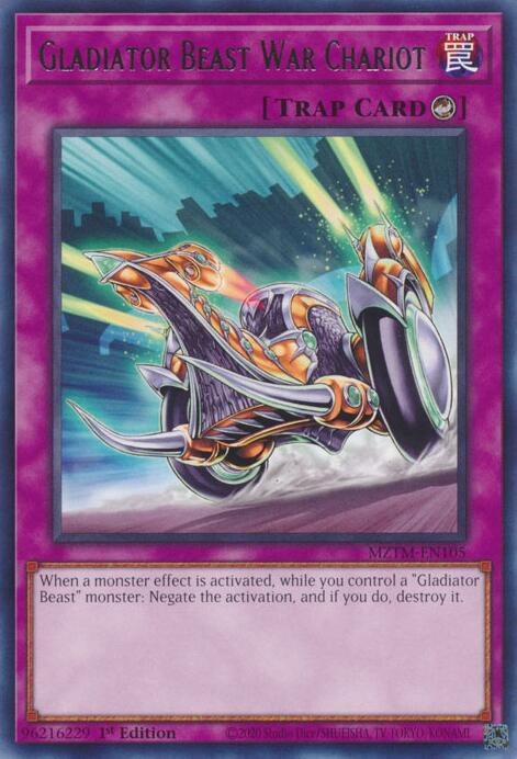 Gladiator Beast War Chariot [MZTM-EN105] Rare | Gear Gaming Fayetteville