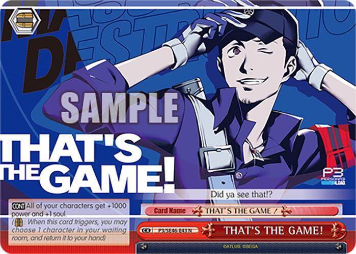 THAT'S THE GAME! - [Persona 3 Reload Premium Booster] | Gear Gaming Fayetteville