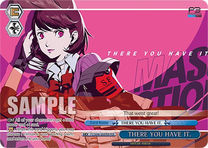 THERE YOU HAVE IT. (PER) - [Persona 3 Reload Premium Booster] | Gear Gaming Fayetteville