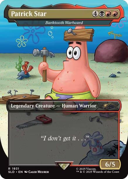 Patrick Star - Barktooth Warbeard [Secret Lair Drop Series] | Gear Gaming Fayetteville