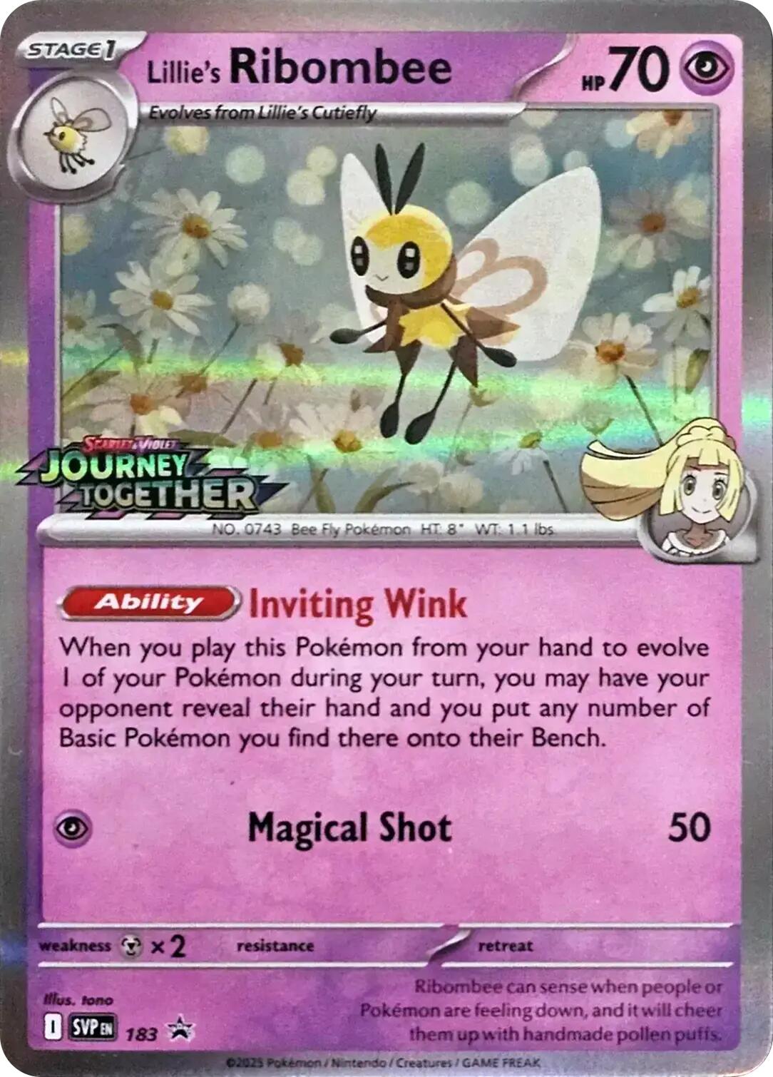 Lillie's Ribombee (183) [Scarlet & Violet: Black Star Promos] | Gear Gaming Fayetteville