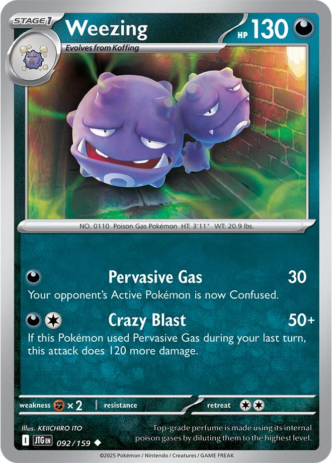 Weezing (092/159) [Scarlet & Violet: Journey Together] | Gear Gaming Fayetteville