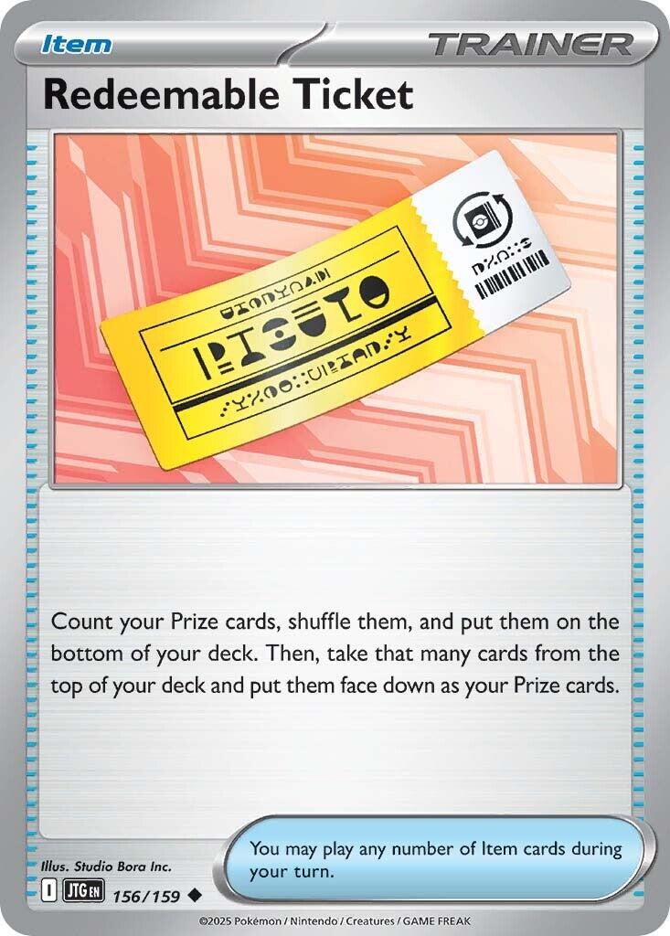 Redeemable Ticket (156/159) [Scarlet & Violet: Journey Together] | Gear Gaming Fayetteville