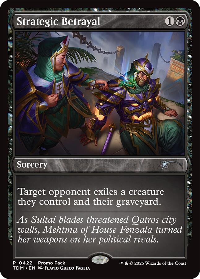 Strategic Betrayal [Tarkir: Dragonstorm Promos] | Gear Gaming Fayetteville