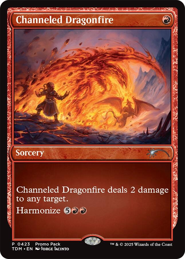 Channeled Dragonfire [Tarkir: Dragonstorm Promos] | Gear Gaming Fayetteville