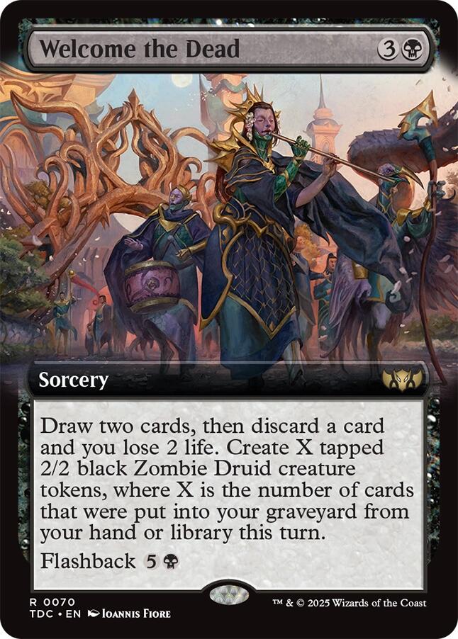 Welcome the Dead (Extended Art) [Tarkir: Dragonstorm Commander] | Gear Gaming Fayetteville