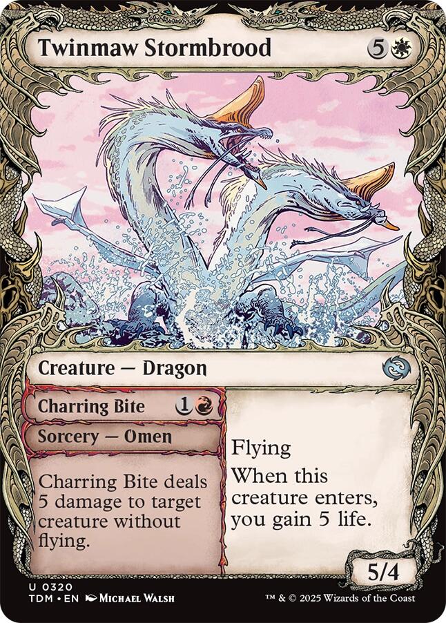 Twinmaw Stormbrood (Showcase) [Tarkir: Dragonstorm] | Gear Gaming Fayetteville
