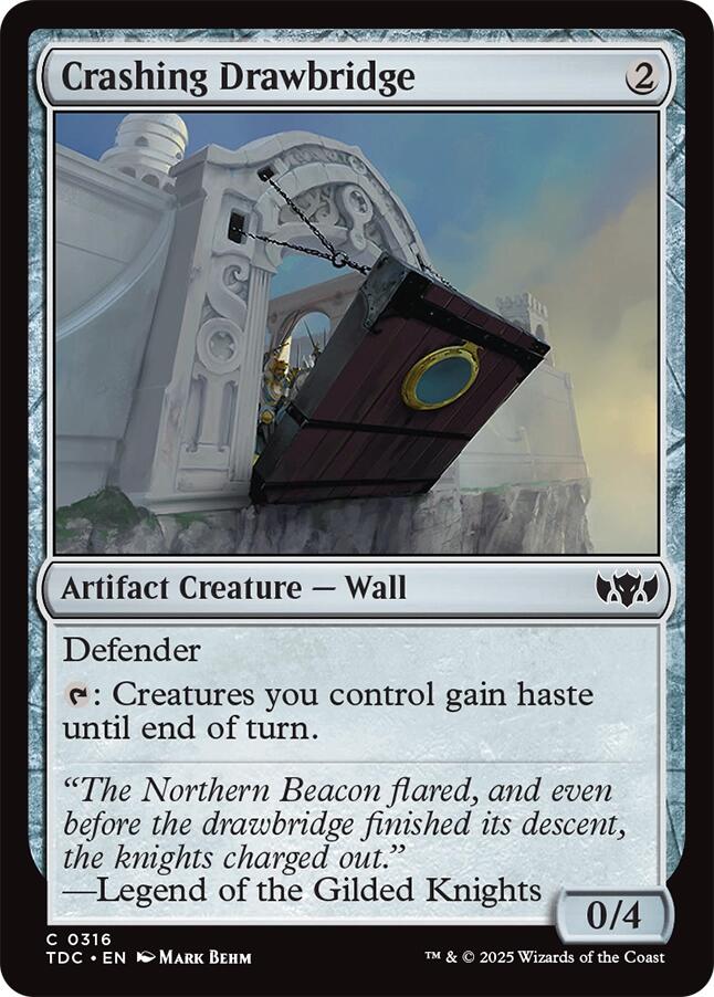 Crashing Drawbridge [Tarkir: Dragonstorm Commander] | Gear Gaming Fayetteville