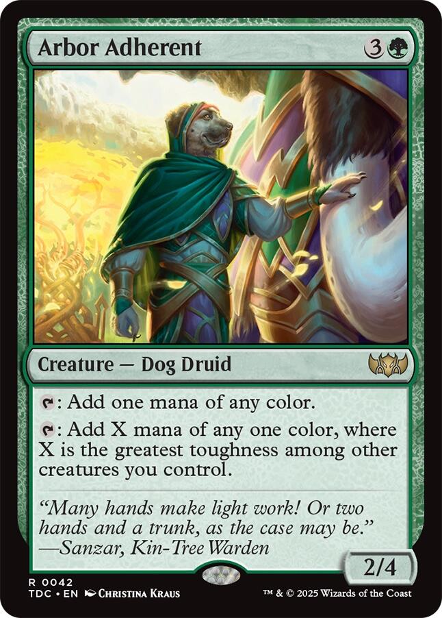 Arbor Adherent [Tarkir: Dragonstorm Commander] | Gear Gaming Fayetteville