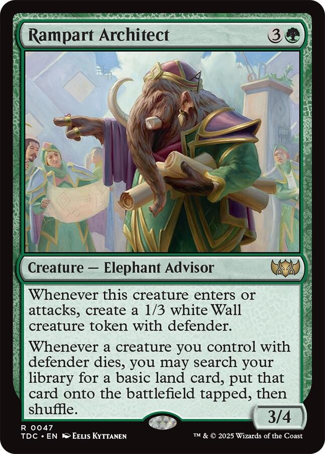 Rampart Architect [Tarkir: Dragonstorm Commander] | Gear Gaming Fayetteville