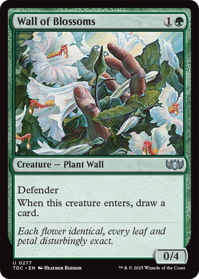 Wall of Blossoms [Tarkir: Dragonstorm Commander] | Gear Gaming Fayetteville
