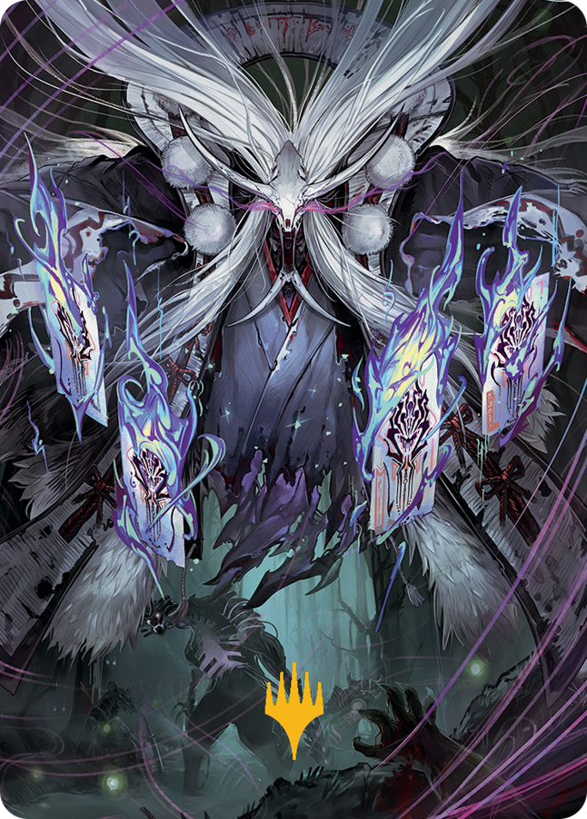 Horobi, Death's Wail Art Card (Gold-Stamped Signature) [March of the Machine Art Series] | Gear Gaming Fayetteville