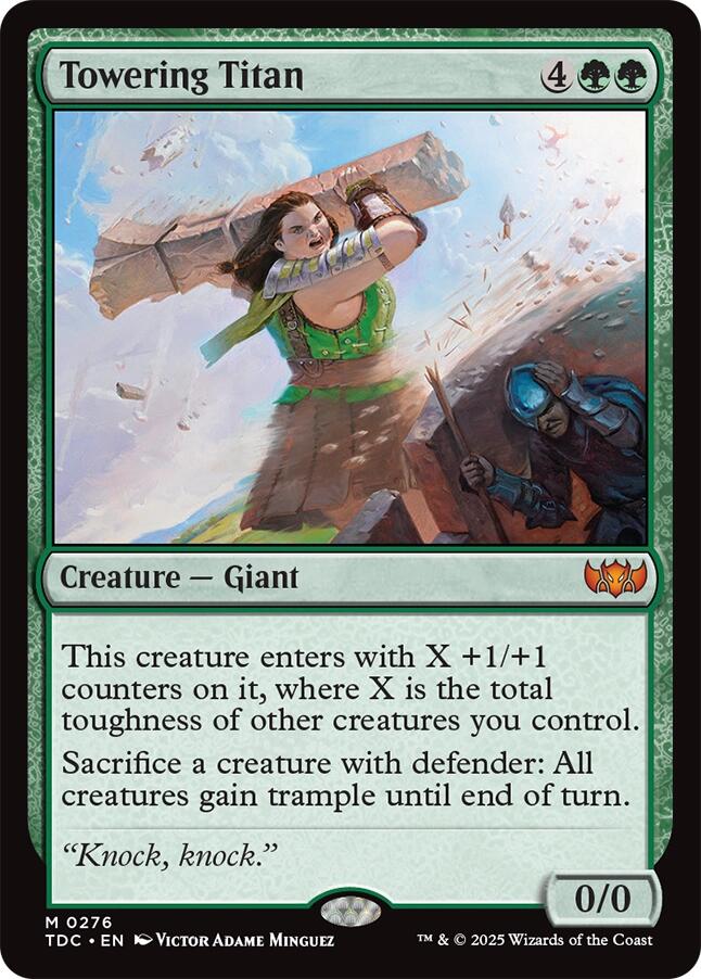 Towering Titan [Tarkir: Dragonstorm Commander] | Gear Gaming Fayetteville