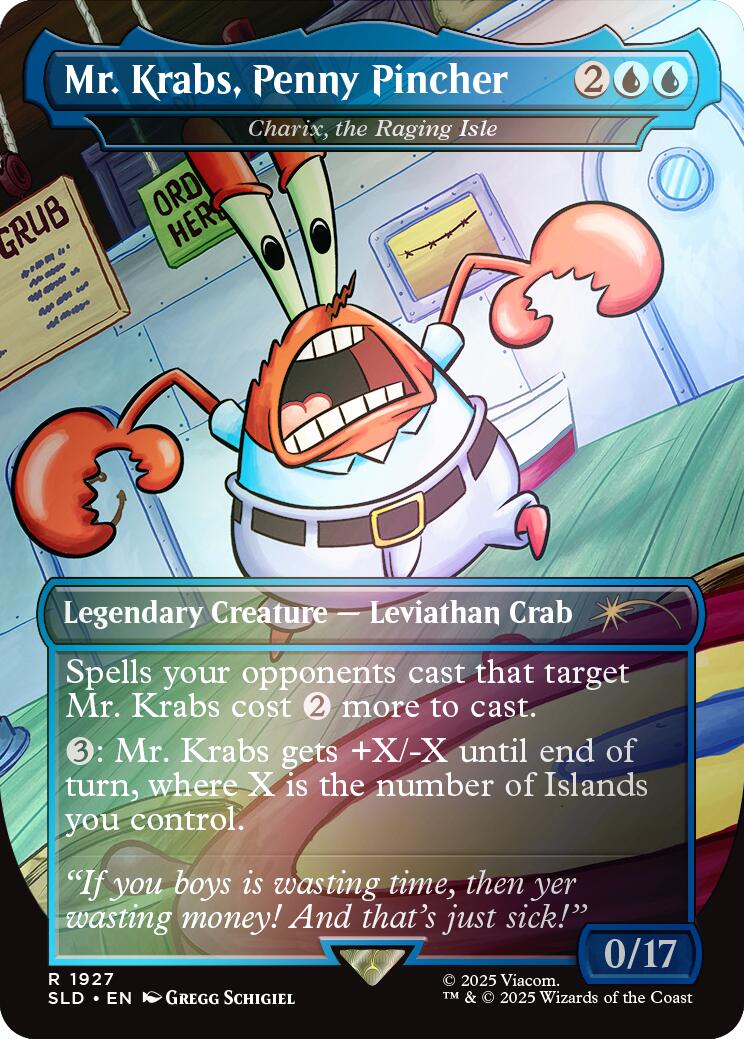 Mr. Krabs, Penny Pincher - Charix, the Raging Isle (Rainbow Foil) [Secret Lair Drop Series] | Gear Gaming Fayetteville