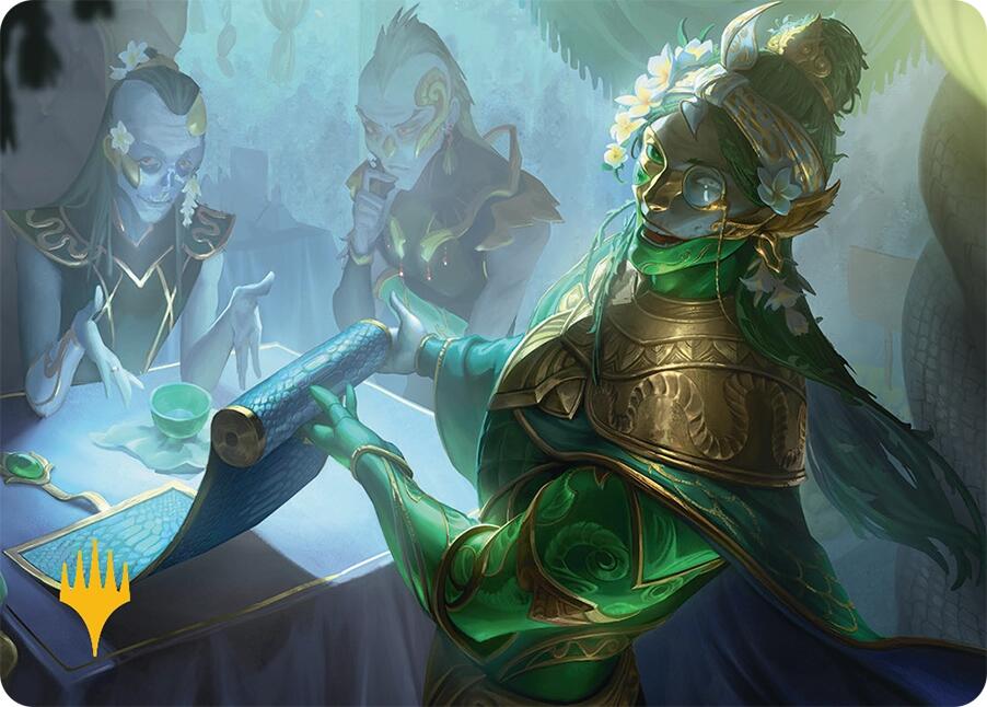 Sibsig Appraiser Art Card (8/54) (Gold-Stamped Signature) [Tarkir: Dragonstorm Art Series] | Gear Gaming Fayetteville