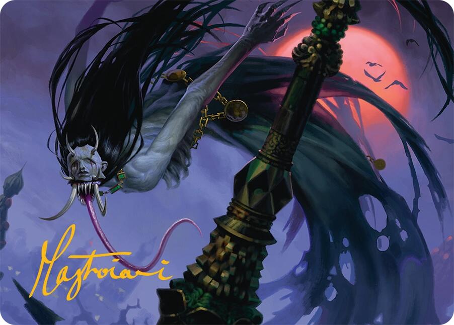 Qarsi Revenant Art Card (12/54) (Gold-Stamped Signature) [Tarkir: Dragonstorm Art Series] | Gear Gaming Fayetteville