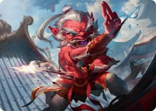 Devoted Duelist Art Card (15/54) [Tarkir: Dragonstorm Art Series] | Gear Gaming Fayetteville