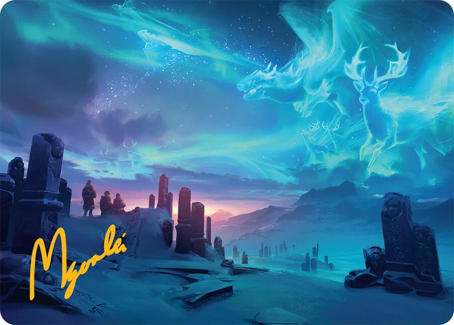 Auroral Procession Art Card (20/54) (Gold-Stamped Signature) [Tarkir: Dragonstorm Art Series] | Gear Gaming Fayetteville