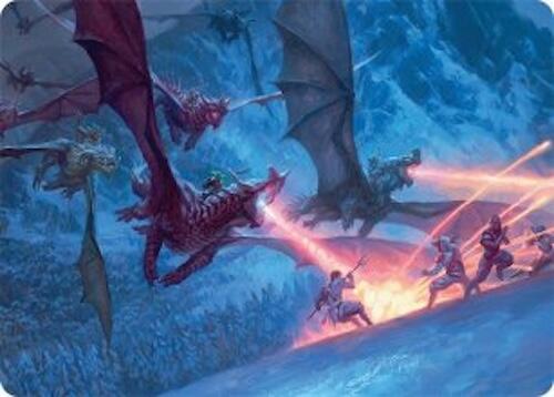 Dragonback Assault Art Card (22/54) [Tarkir: Dragonstorm Art Series] | Gear Gaming Fayetteville