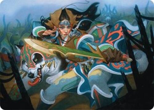 Eshki Dragonclaw Art Card (23/54) [Tarkir: Dragonstorm Art Series] | Gear Gaming Fayetteville