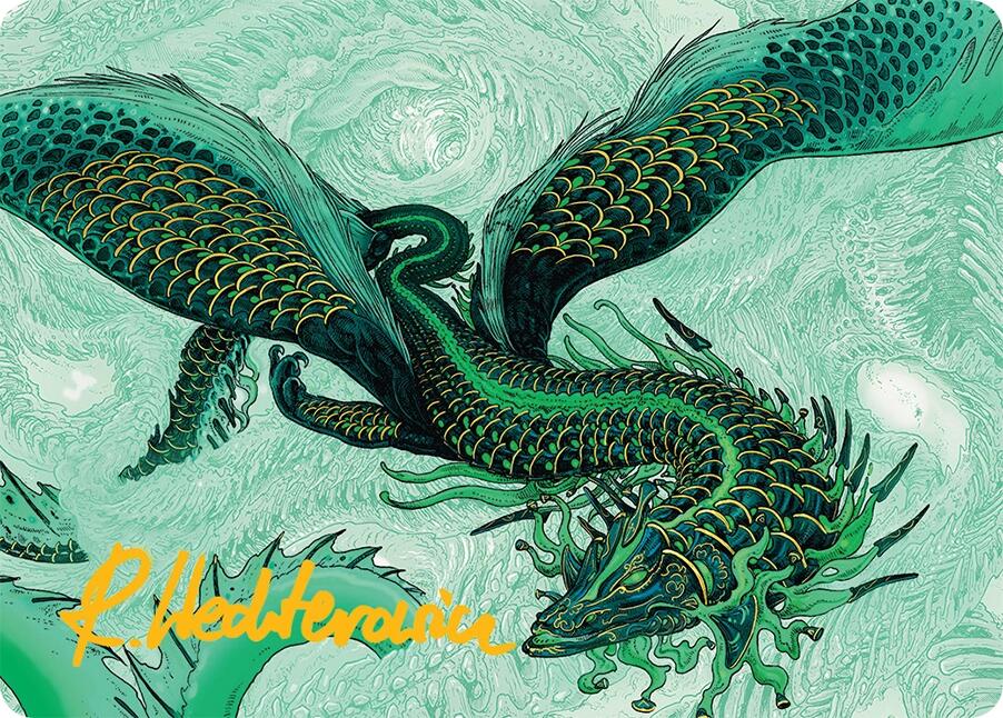 Teval, Arbiter of Virtue Art Card (38/54) (Gold-Stamped Signature) [Tarkir: Dragonstorm Art Series] | Gear Gaming Fayetteville