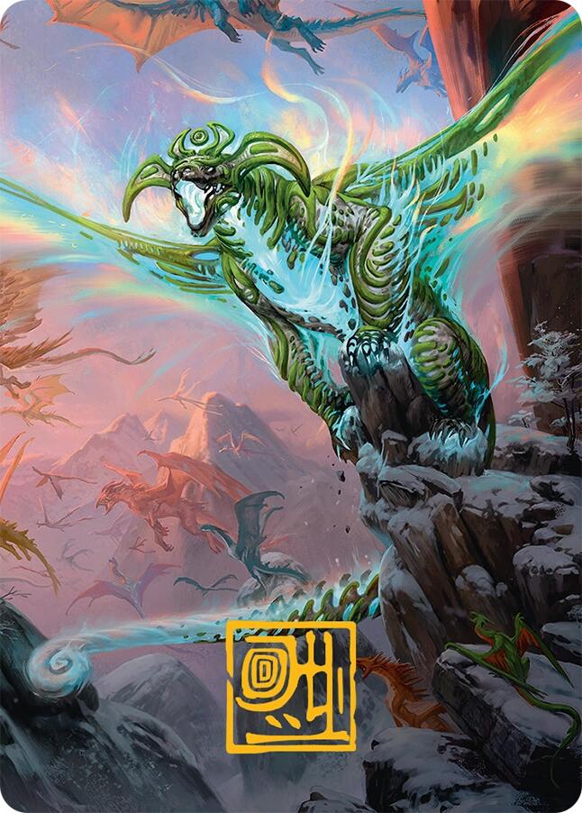Ureni of the Unwritten Art Card (51/54) (Gold-Stamped Signature) [Tarkir: Dragonstorm Art Series] | Gear Gaming Fayetteville