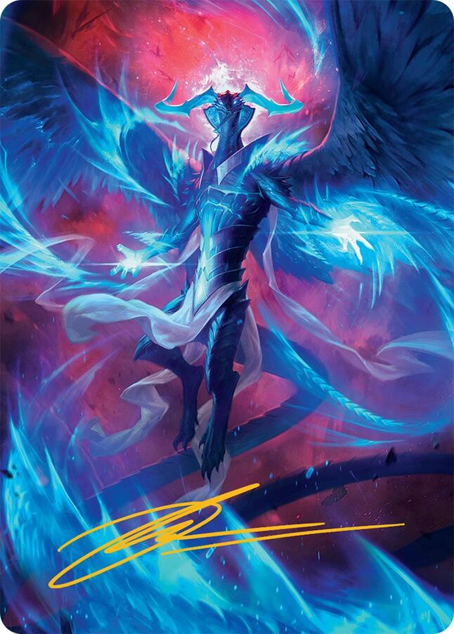 Ugin, Eye of the Storms Art Card (48/54) (Gold-Stamped Signature) [Tarkir: Dragonstorm Art Series] | Gear Gaming Fayetteville