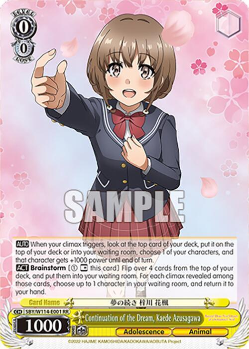 Continuation of the Dream, Kaede Azusagawa - [Rascal Does Not Dream Series] | Gear Gaming Fayetteville