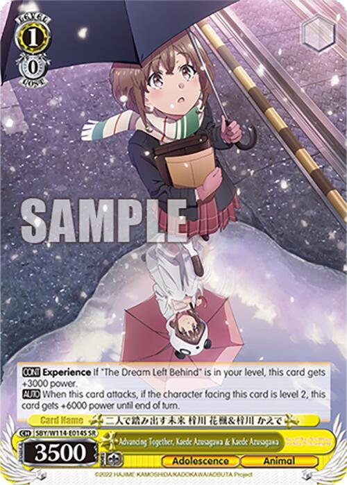 Advancing Together, Kaede Azusagawa & Kaede Azusagawa (SR) - [Rascal Does Not Dream Series] | Gear Gaming Fayetteville