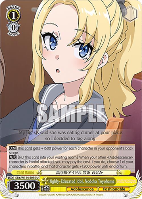 Highly-Educated Idol, Nodoka Toyohama - [Rascal Does Not Dream Series] | Gear Gaming Fayetteville