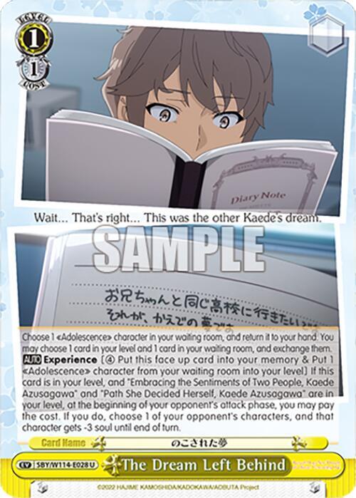 The Dream Left Behind - [Rascal Does Not Dream Series] | Gear Gaming Fayetteville