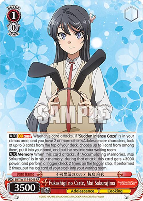 Fukashigi no Carte, Mai Sakurajima - [Rascal Does Not Dream Series] | Gear Gaming Fayetteville