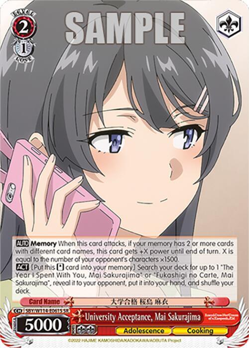 University Acceptance, Mai Sakurajima (SR) - [Rascal Does Not Dream Series] | Gear Gaming Fayetteville